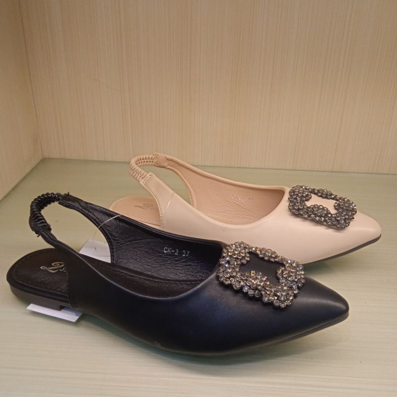 ISM - Sepatu Flat Simple 2Step/CK.2 - Sepatu Sandal Wanita