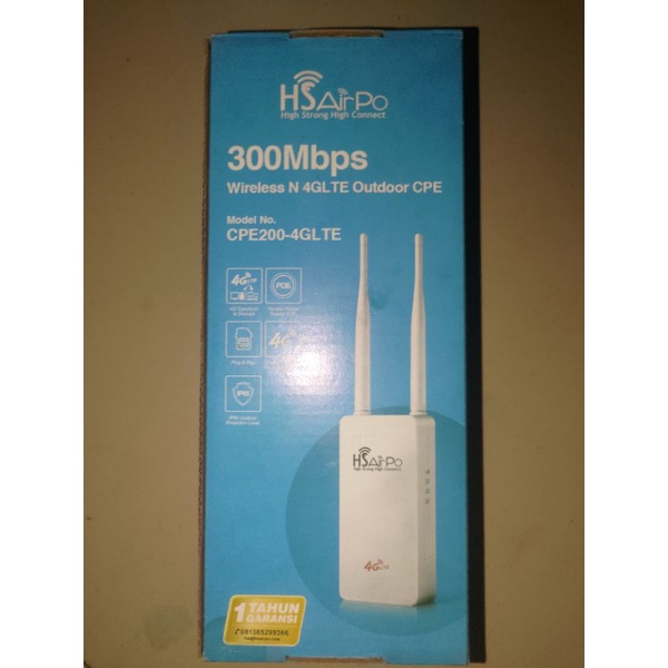 Modem HS Airpo CPE 200 4G LTE 300Mbps Werless Outdoor Seport All Operator GSM