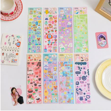 

Stiker Deco Kpop Dekor Kartu Kpop Photocard Buku Jurnaling Aesthetic Keychain Lucu