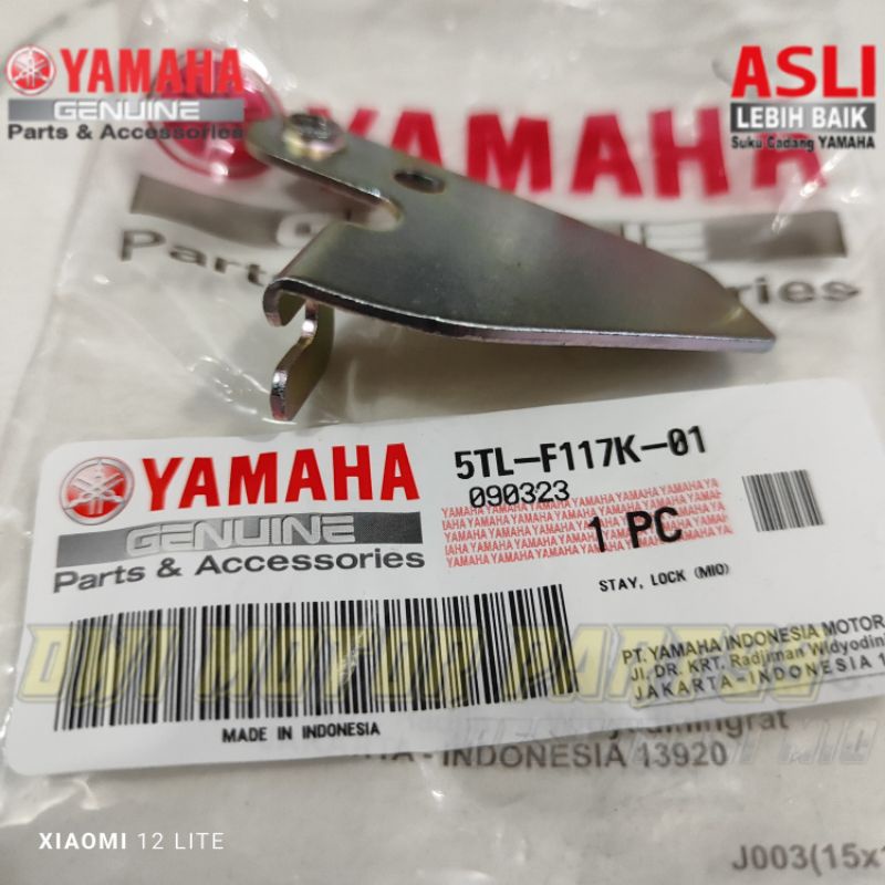 STAY LOCK BREKET  TALI KABEL JOK BELAKANG MIO SPORTY SMILE 5TL ORIGINAL YAMAHA