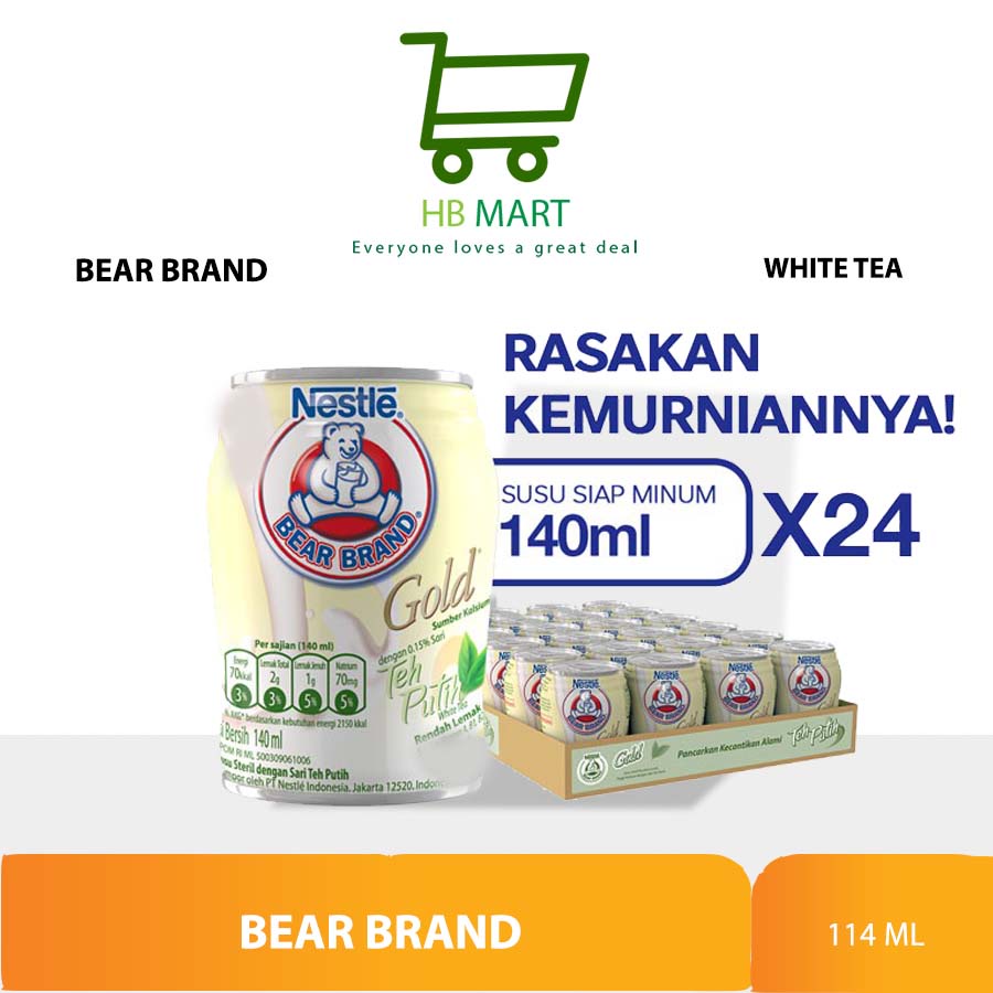 

KHUSUS OJOL NESTLÉ BEAR Milk White Tea Minuman 140ml 24 pcs