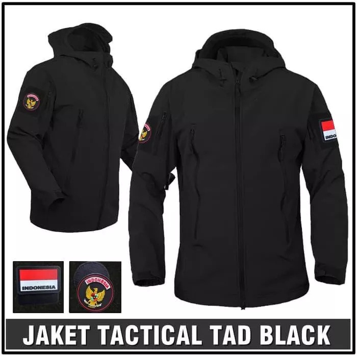 JAKET TAD Jaket Tactical Jaket TAD Bravo Jaket Outdoor Jaket Hiking Jaket TNI Jaket Anti Air Pria Free Logo Garuda Dan Bendera Indonesia