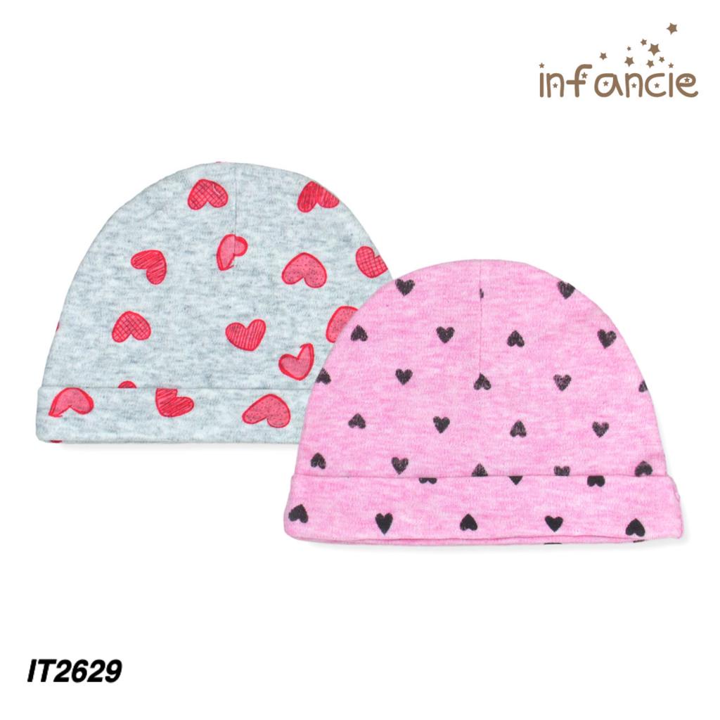 Infancie 2pcs Baby Hat 0-6 Bulan WARNA RANDOM