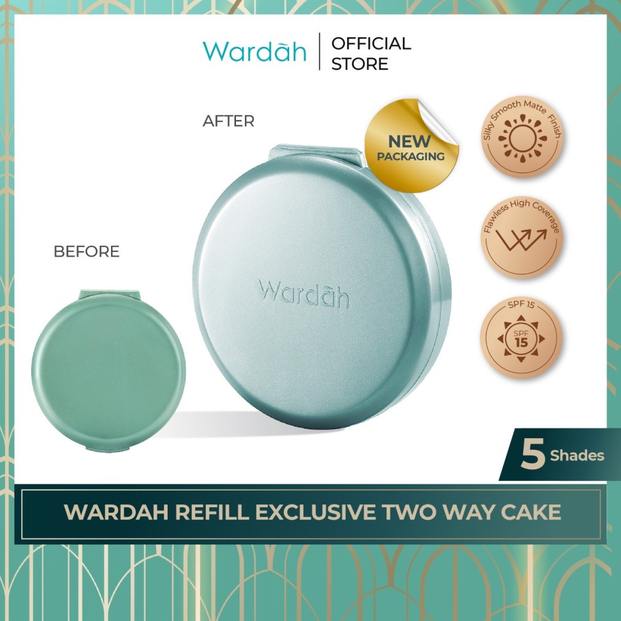 WARDAH REFILL EXCLUSIVE TWO WAY CAKE BEDAK 12G