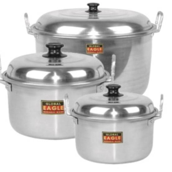 MENARIK Panci besar Aluminium Eagle dan jawa 30 33 36 40 CM / Panci Rebus Air / Panci Masak