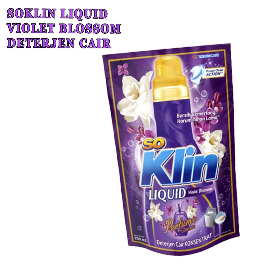 DETERGEN LIQIUD * SOKLIN * VIOLET BLOSSOM * 720ML