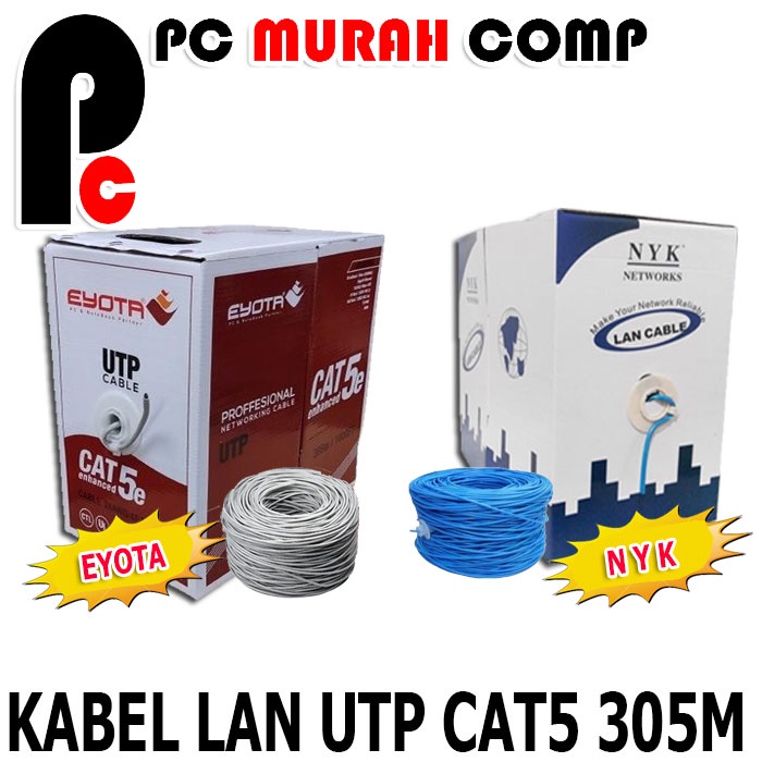 Kabel Lan Roll Spectra CAT5E UTP INDOOR 305M