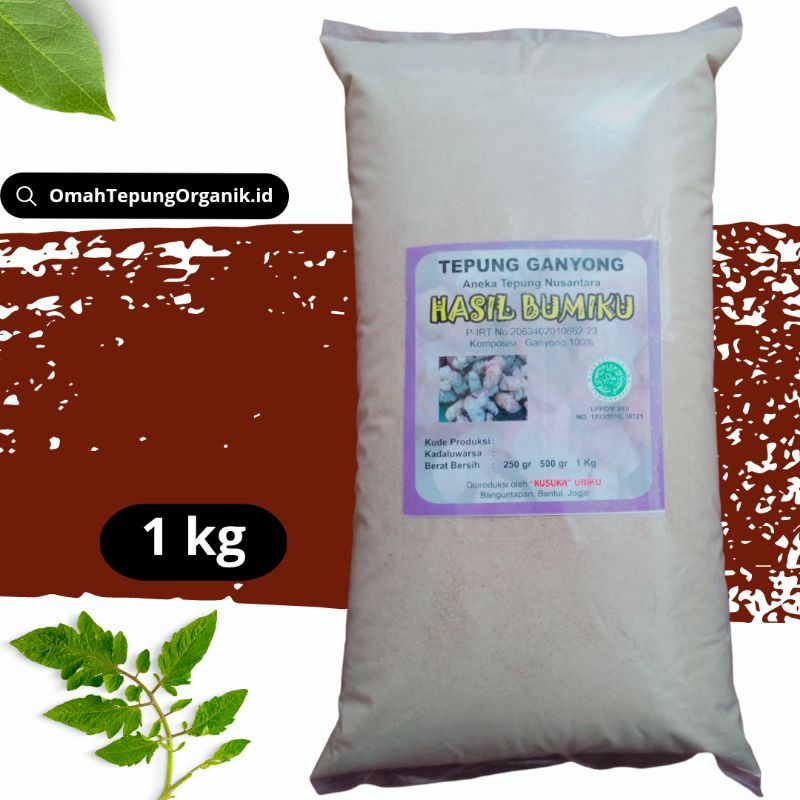 

Tepung Ganyong Organik kemasan 1 KG/Ganyong Organik kemasan 1 KG/Bubuk Ganyong organik kemasan 1 KG/Serbuk Ganyong Organik 1 KG