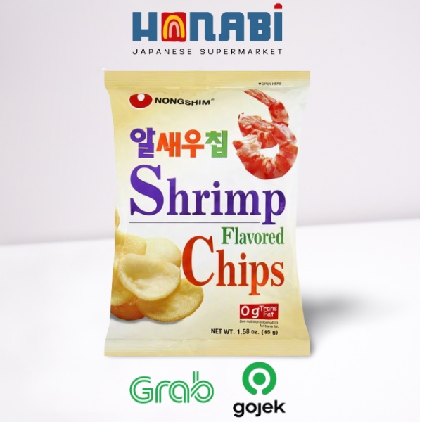 

Nongshim Shrimp Flavored Chips 68g - Snack Crispy Rasa udang Made In Korea