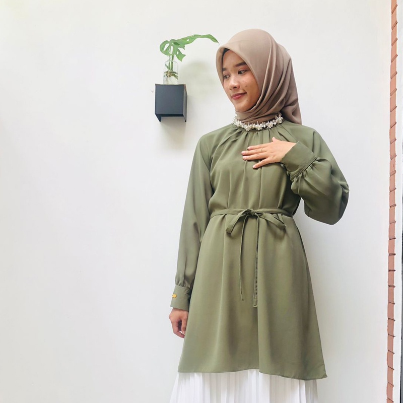 TUKUKLAMBIY ATASAN WANITA KEMEJA TUNIK BLOUSE CASUEL GARANSI 100% - MAHAL? KEMBALIKAN!