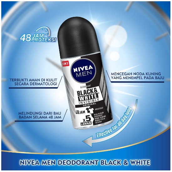 NIVEA Deodorant Roll On MEN SERIES - 50ML