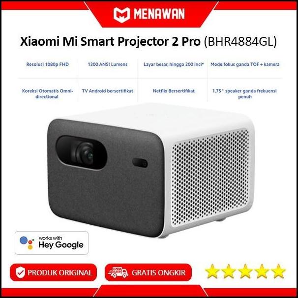 Xiaomi Mijia Smart Projector 2 Pro Proyektor Android Tv Fhd Original Streethuupsstore