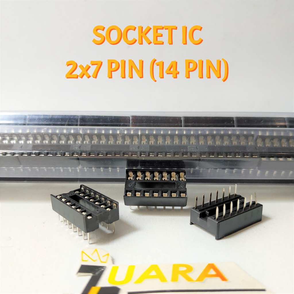 (10 PCS) SOCKET IC 2x7 PIN / 14 PIN | Socket Integrated Circuit (IC)