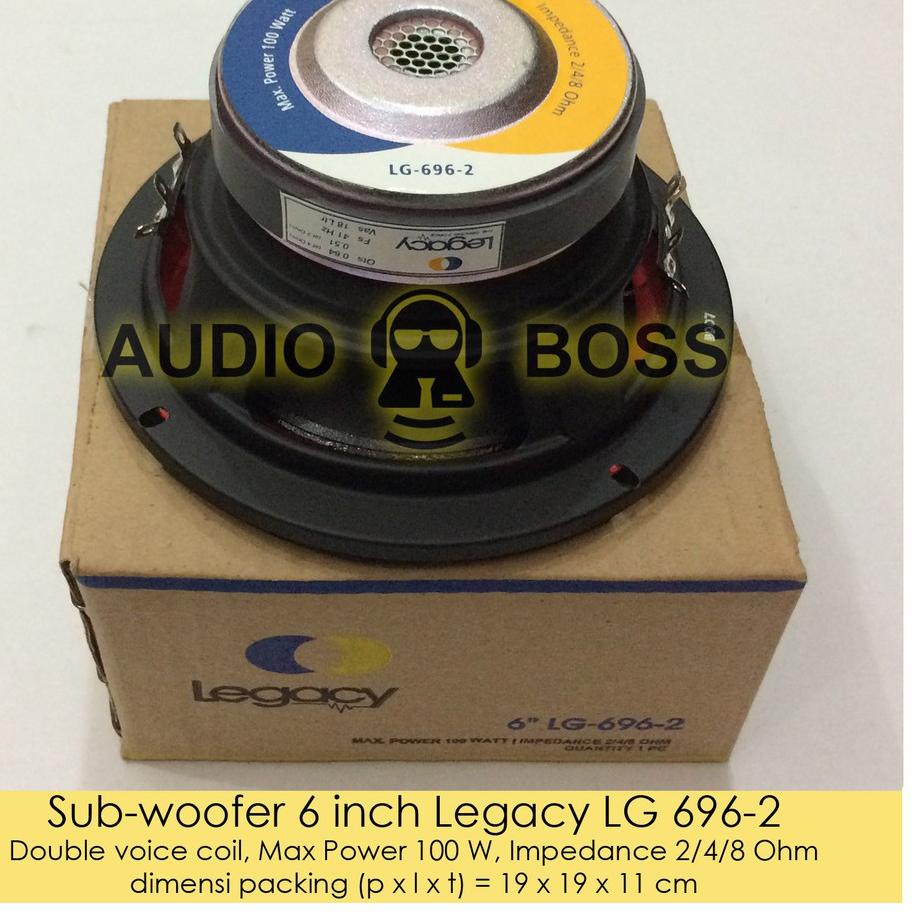 ☉ Speaker Subwoofer 6 inch Legacy LG 696-2 / Subwoofer 6" Legacy LG 696-2 Legacy LG 696 ۞