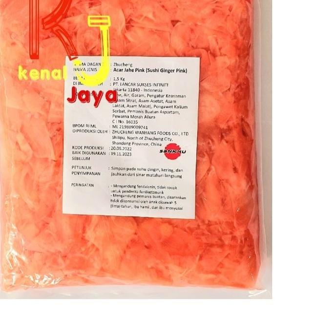 

✵ Sushi Ginger pink/ Gari pink / Acar Jahe 1,5kg ☛