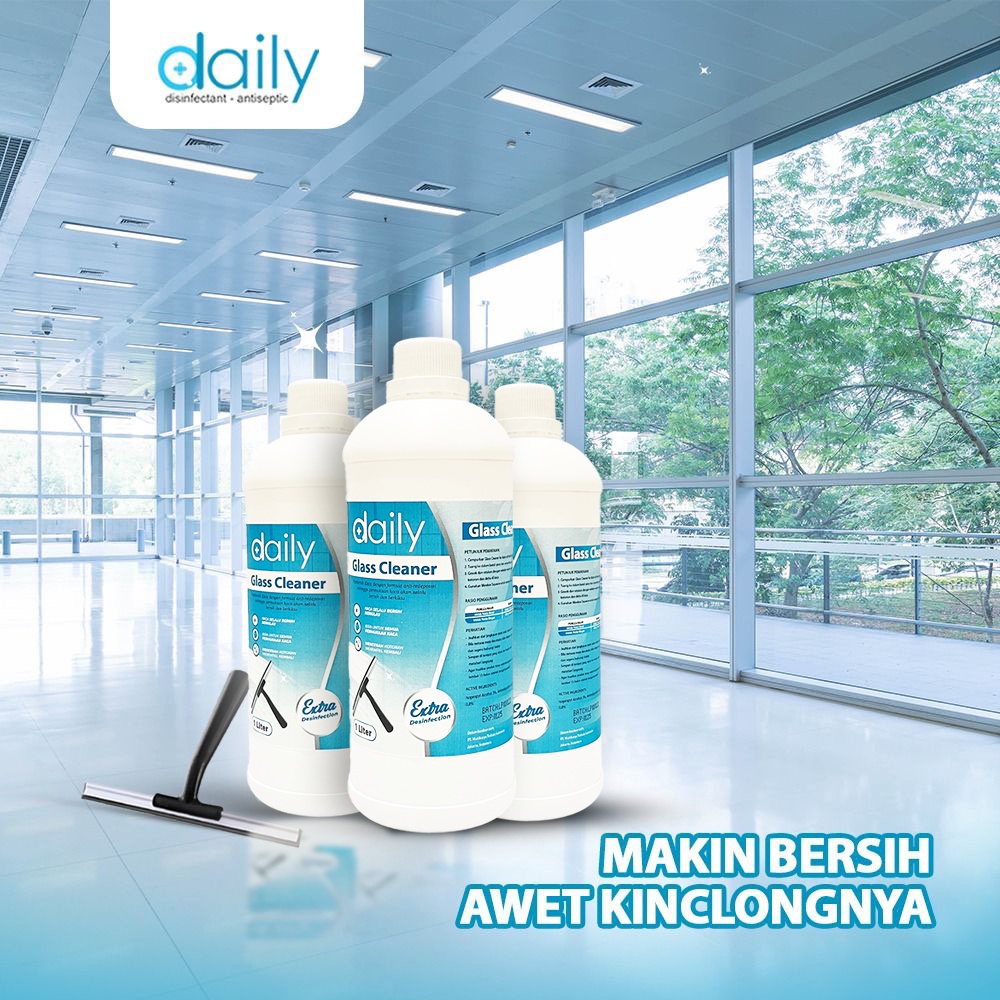 PEMBERSIH KACA DAILY 1 LITER / DAILY GLASS CLEANER ANTI REDEPOSISI