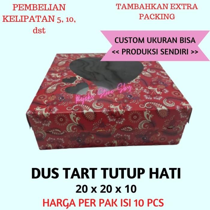 

Dus Tart Tutup Hati 20 X 20 X 10 - Dus Kue / Kotak Nasi