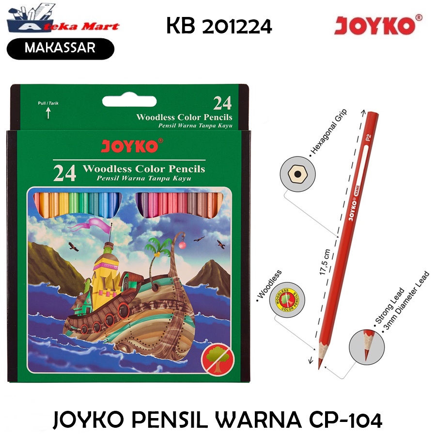 

JOYKO PENSIL WARNA CP-104 24 WARNA