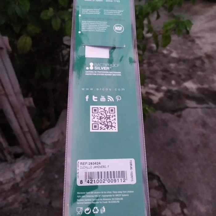 ID PISAU SLICING ARCOS 30 CM KNIFE 293424 WHITE ORIGINAL SPAIN