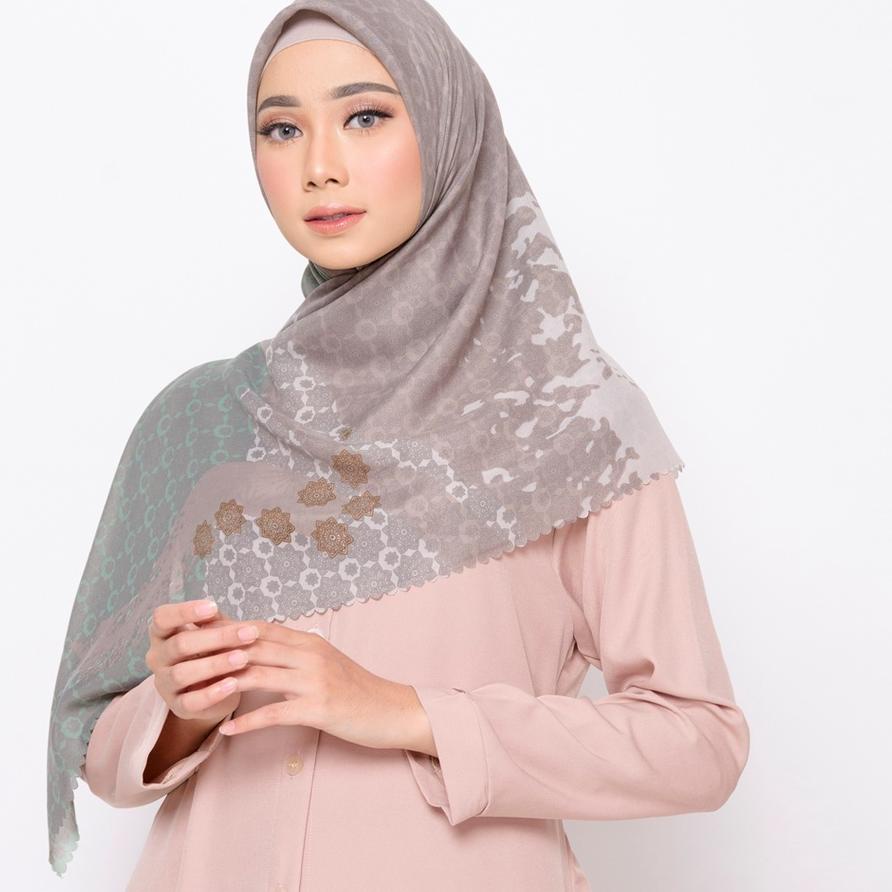 *TERMURAH* BIA X Cut Meyriska - Istanbul Pale Oak Scarf Kerudung Segi Empat ♜