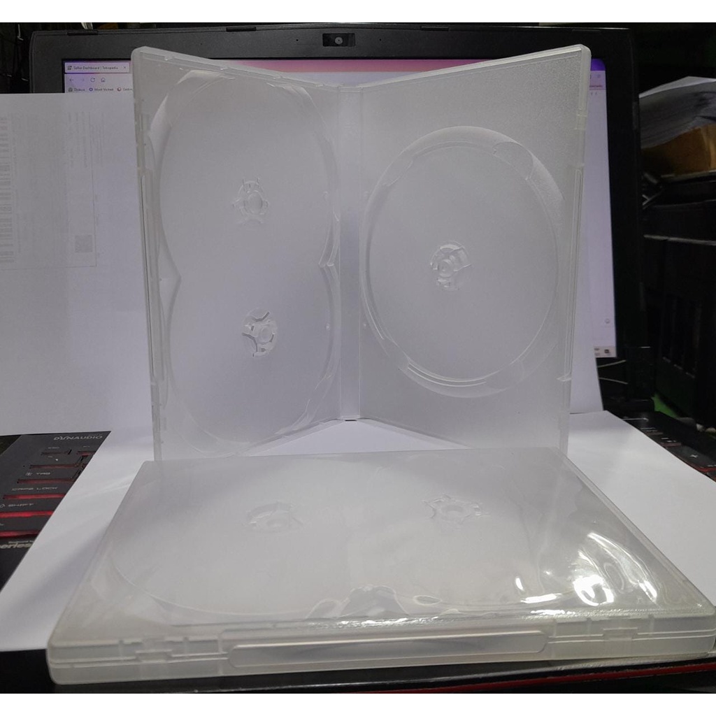 Casing tempat DVD isi 3 clear