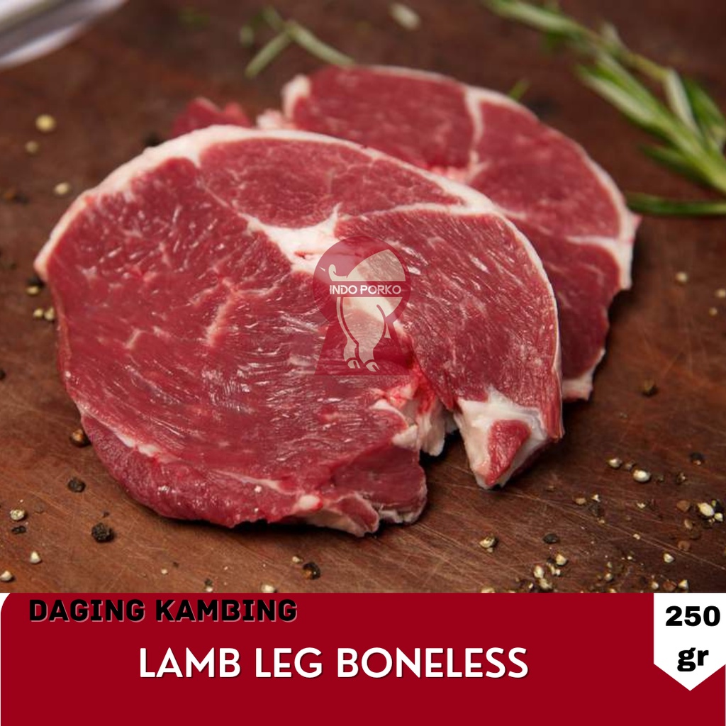 

Daging Paha Kambing Muda / Lamb Leg Boneless Import AUS 250gr