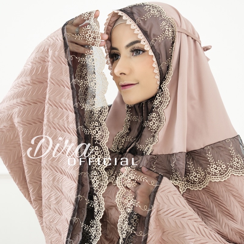 Mukena Dewasa MUKENA DEWASA PLISKET TRAVELING 2 IN 1 RENDA MEWAH PREMIUM(D3R1) Mukenah Dewasa Mukena