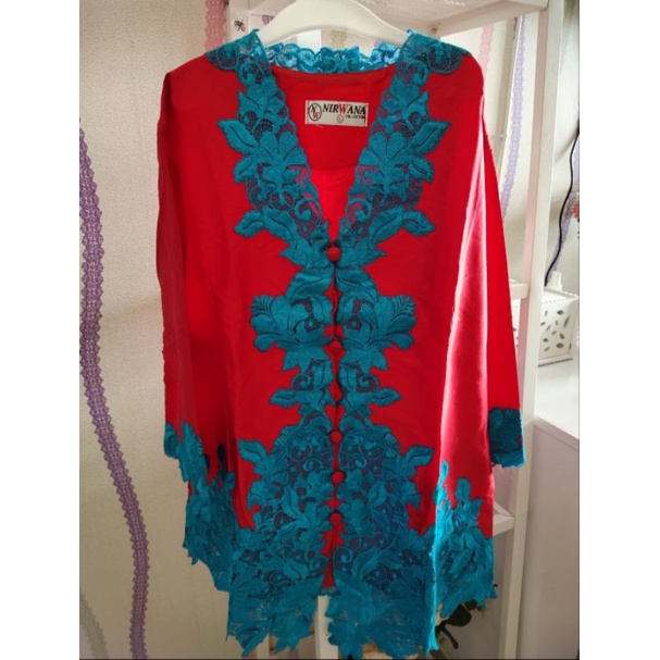 kebaya encim bordir warna