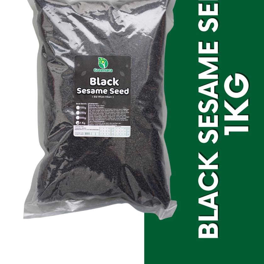 

۩ Black sesame seed 1kg wijen hitam 1kg ❆