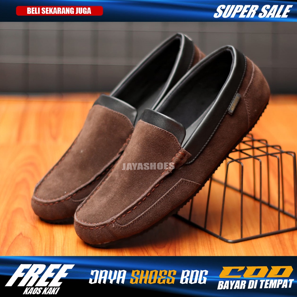 sepatu casual pria slip on pria original tanpa tali slop cowok murah terbaru selop keren main gaya