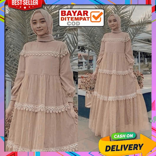 Jyacolection-Gamis Brukat Terbaru-Gamis Lebaran 2023-Jubah Wanita Terbaru-Baju Gamis Lebaran 2023-Pr