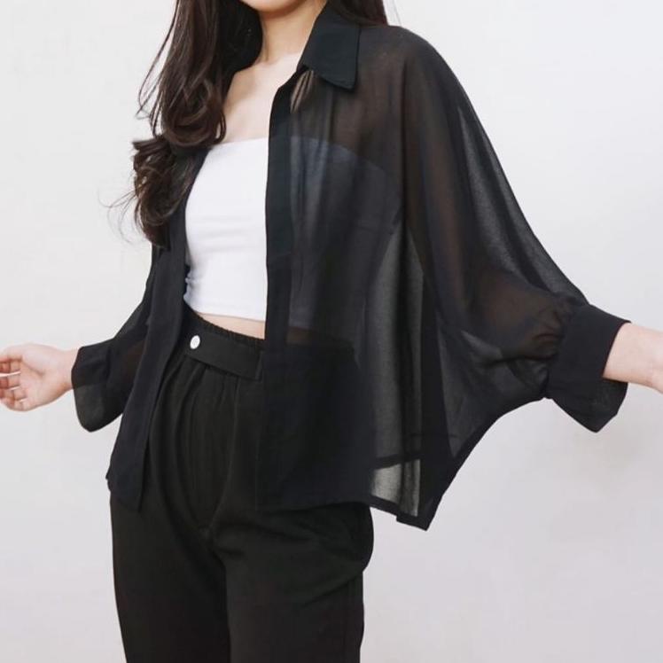 BARU SPESIAL U22 CARDIGAN YOLA BATWING BASIC OUTER ATASAN WANITA (size jumbo) ヾ