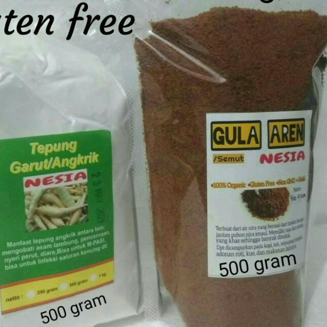

➲ Tepung Garut + Gula Aren - 500gram + 500gram ♢