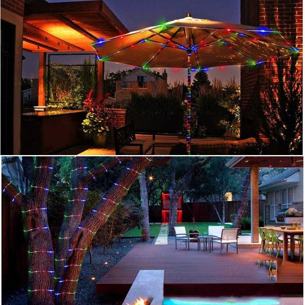 (BISA COD) FTIHSHP ANBLUB Lampu Hias String Lights Solar Power Waterproof 100LED 12 Meter - -10