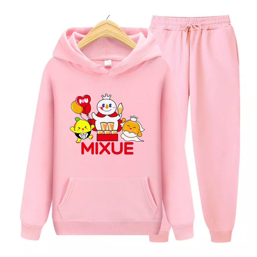 FenishaStore MIXUE ICE CREAM Sweater Hoodie Atasan Dan Setelan Anak Usia 4-13+ Tahun Bisa Bayar Ditempat COD