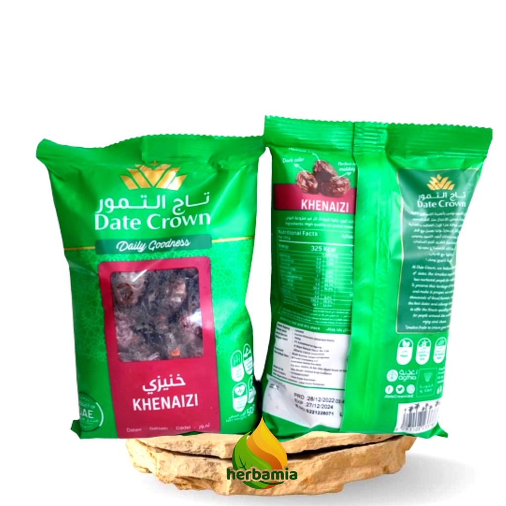 

Kurma Date Crown Khenaizi 500 Gram Kurma Datecrown Khenezi pouch 500 gram