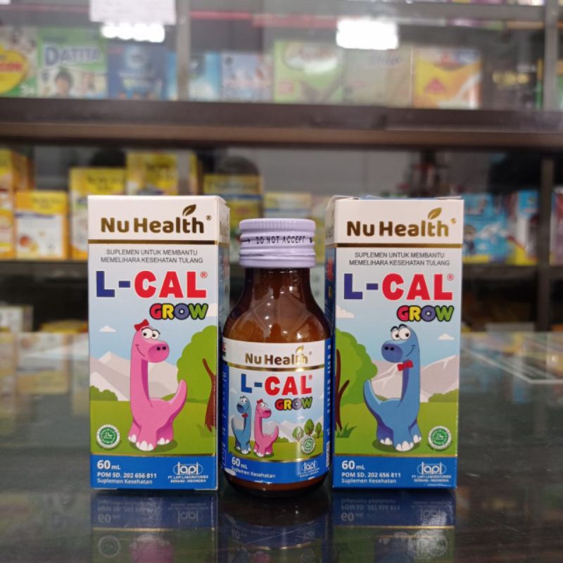 L-CAL GROW SIRUP 60 ML // VITAMIN KESEHATAN TULANG // PENINGGI BADAN ANAK