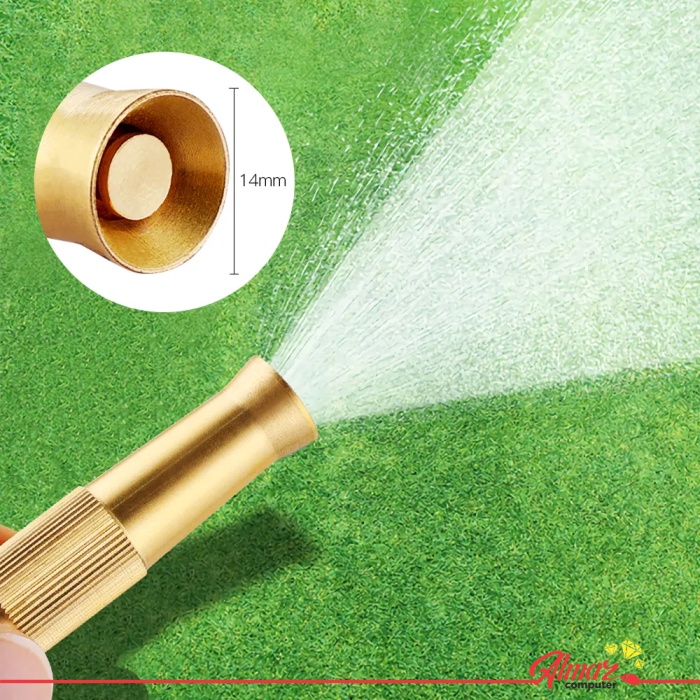 Kepala Semprotan Air Lurus Kuningan Semprotan Air Hose Nozzle / Nozzle