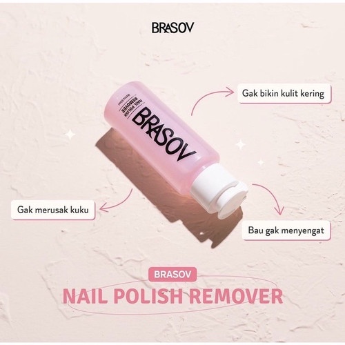 ❄️MATCHA❄️ BRASOV NAIL POLISH REMOVER BPOM - PEMBERSIH CAT KUKU / PENGHAPUS KUTEK ORIGINAL BPOM