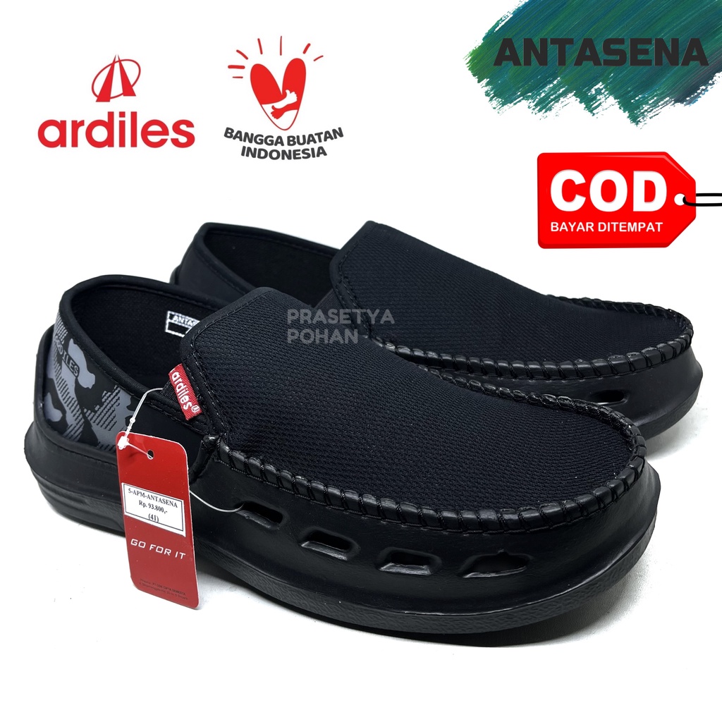 Sepatu Ardiles Slip On Pria Hitam Original Ardiles - Sepatu Ardiles Pria