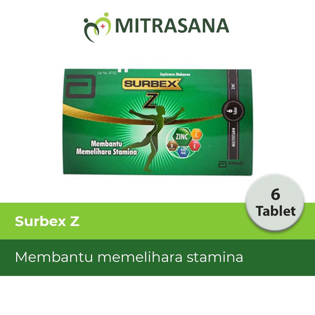 Surbex Z 6 Tab - Multivitamin Lengkap