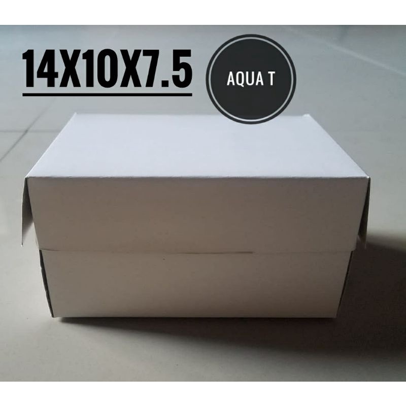 DUS SNACK PUTIH POLOS 14x10x7.5 AQUA T /BOX SNACK