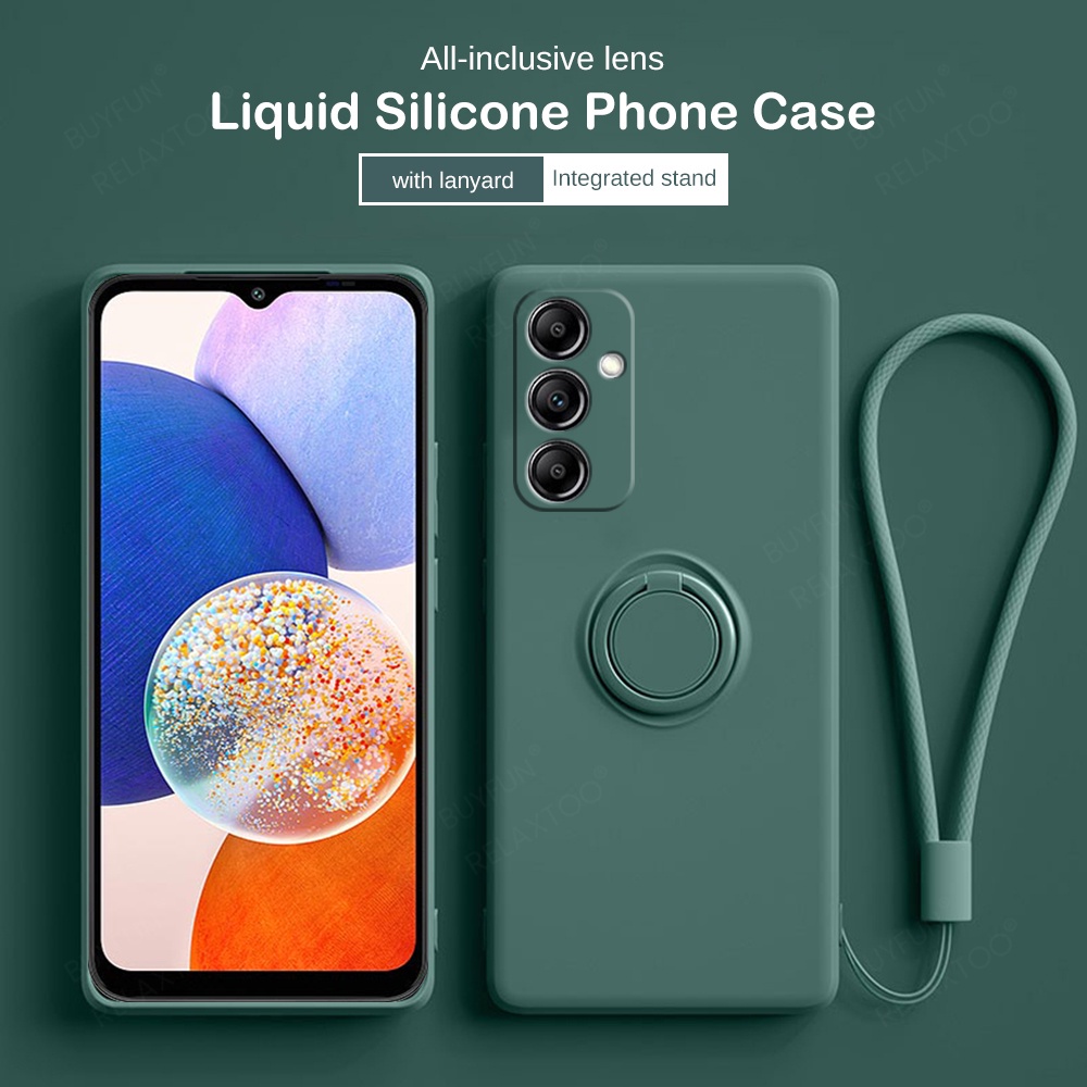 CASE SAMSUNG A14 4G / A14 5G CANDY RING TALI SILIKON SOFT CASE HP