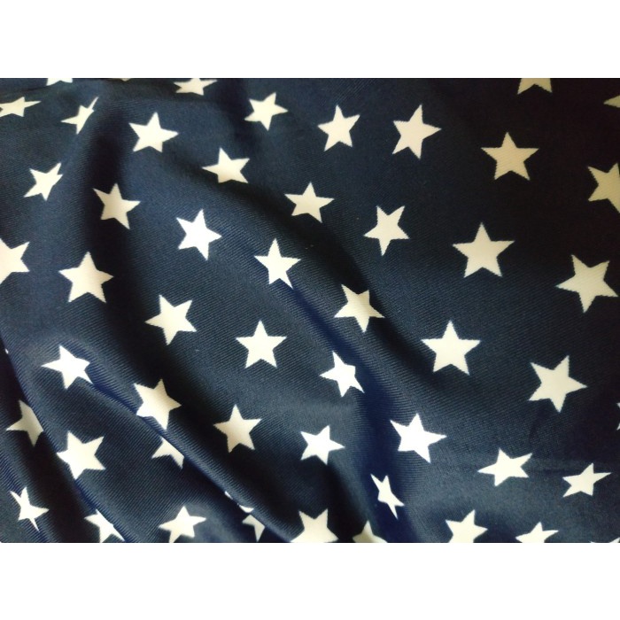 Kain Spandex Lycra Motif Bintang Star Melar Stretch Licra Likra