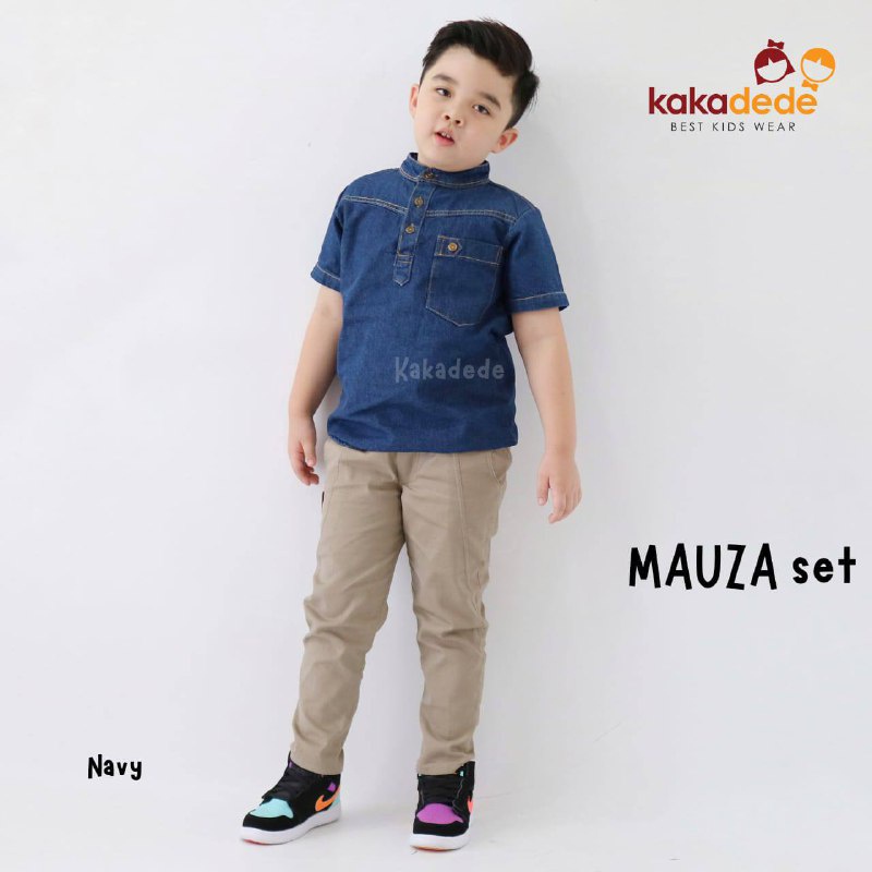 Setelan Mauza Denim Kurta by kakadede