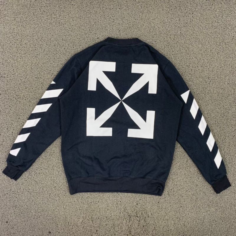 CREWNECK OFF WHITE X MONALISA FULL TAG LABEL CASUAL HYPE