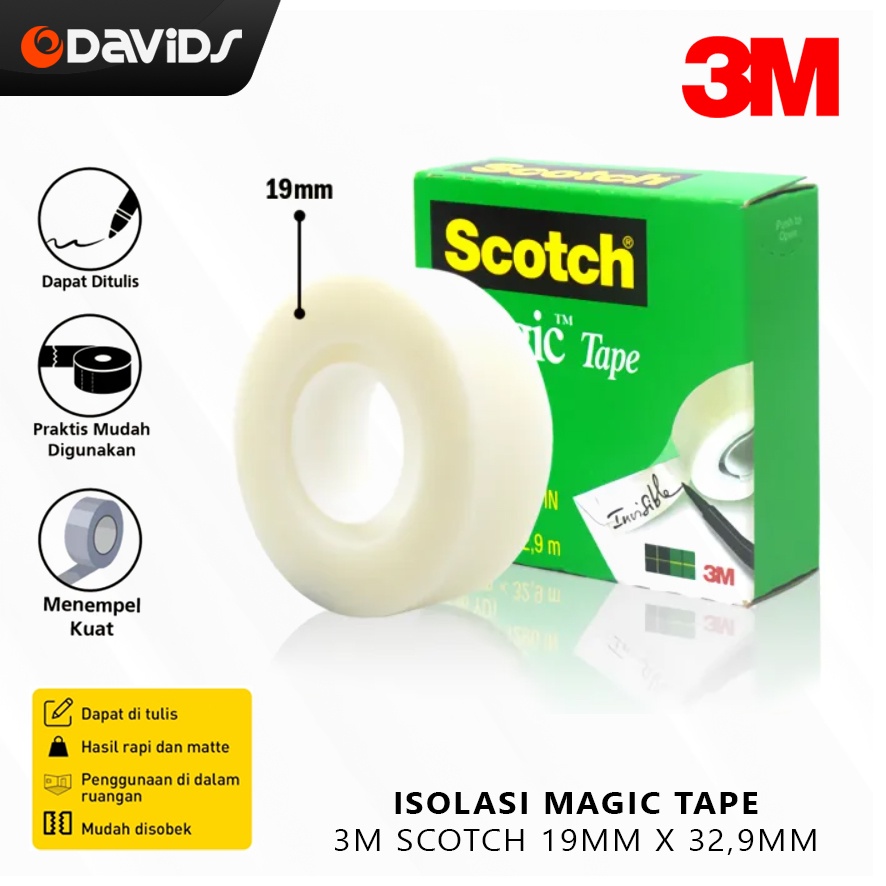 Magic Tape Nano Isolasi Serbaguna Solasi Super Kuat 3M Scotch 810