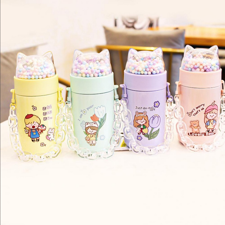 Botol Minum Kepala Karakter Botol Minum Anak Air Botol Anak Karakter 350 ML