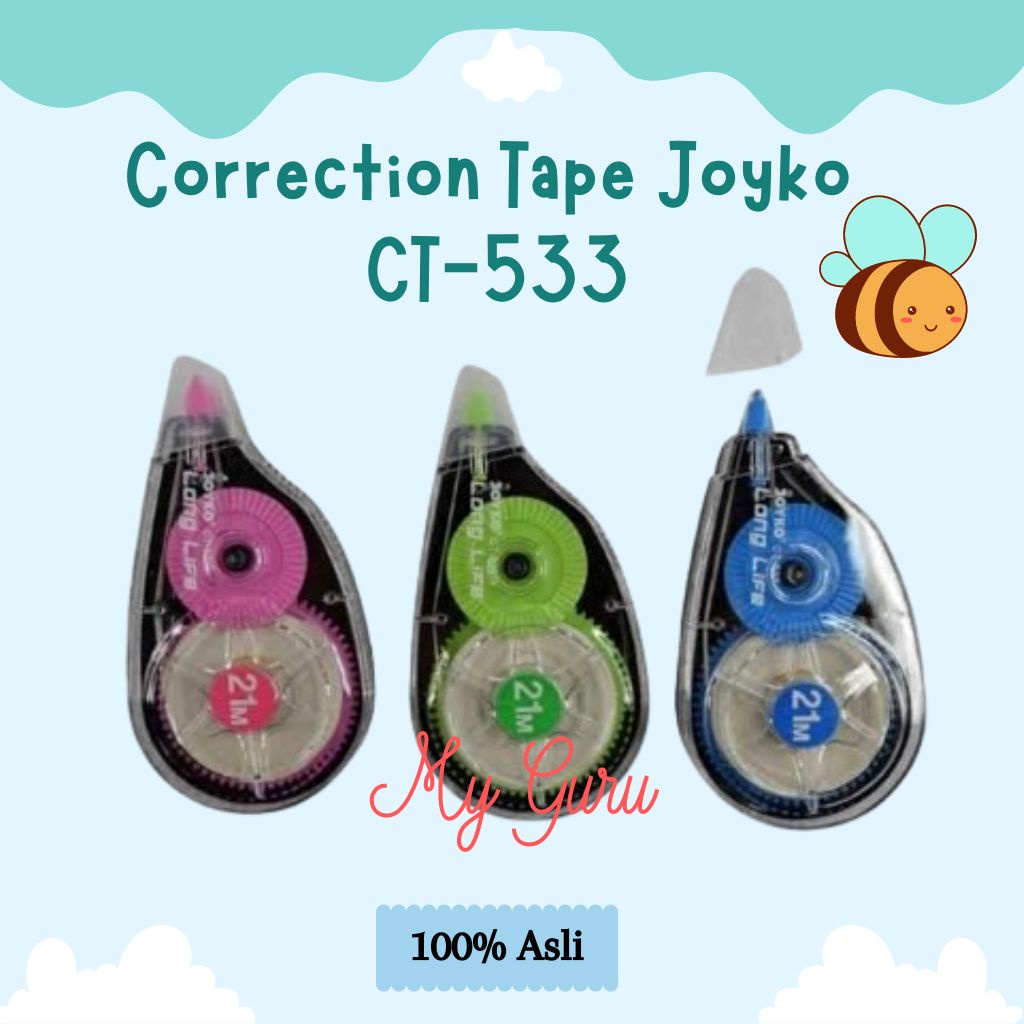

[PCS] CORRECTION TAPE / TIP-X ROLL JOYKO CT-533 (21 METER)
