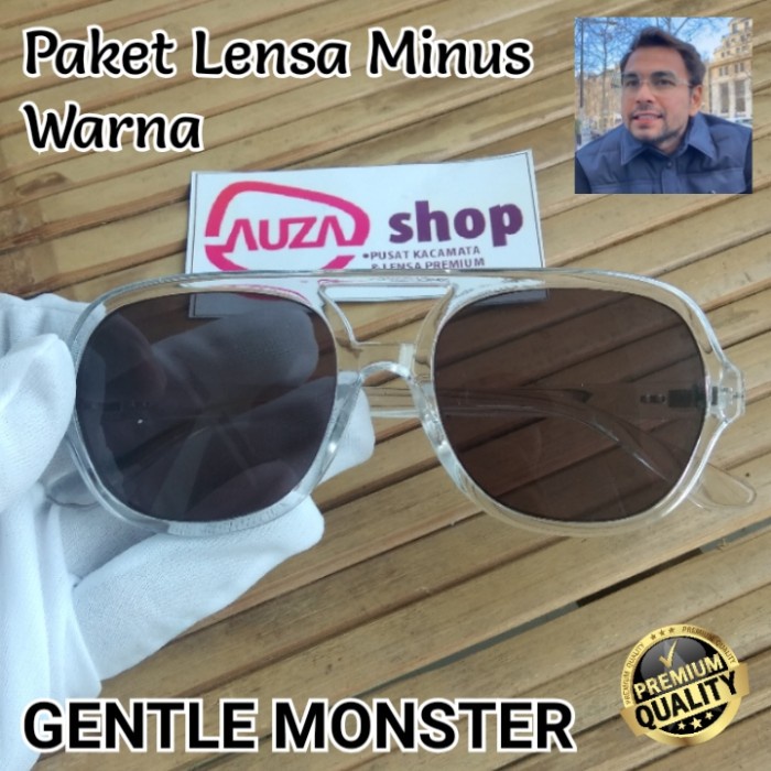 Kacamata Minus Warna Gentle Monster Gm Flackbee Raffi Ahmad - Fullset